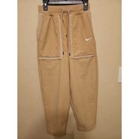 Nike Women's Windbreaker Sherpa Trim Pants‎ Size Small NWOT - Picture 1 of 11